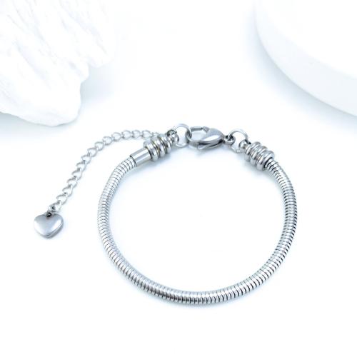 304 rozsdamentes acél Karkötő, kígyó lánc & a nő, az eredeti szín, Által értékesített PC