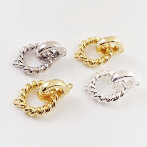 Messing krog og Eye Lukkemekanisme, forgyldt, du kan DIY, flere farver til valg, jacquard diameter 16mm, buckle size 14.7mm *11.5mm, Solgt af PC