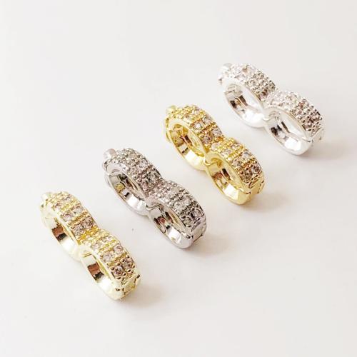 Messing smykker Spænder, forgyldt, du kan DIY & med rhinestone, flere farver til valg, Total length 15mm, width 9mm, inner width 5mm, Solgt af PC