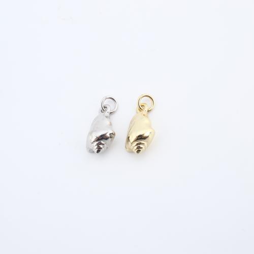 Brass Jewelry Pendants Conch plated DIY Sold By PC
