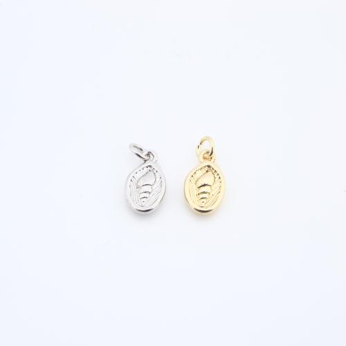 Brass Jewelry Pendants Conch plated DIY Sold By PC