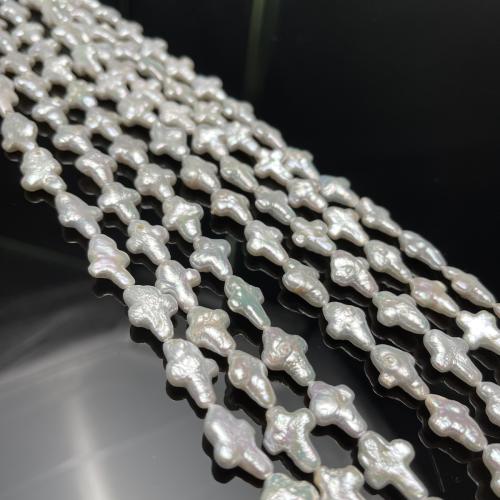 Barocco coltivate in acqua dolce Perla, perla d'acquadolce coltivata naturalmente, DIY, nessuno, 12x16mm, Venduto per 38 cm filo