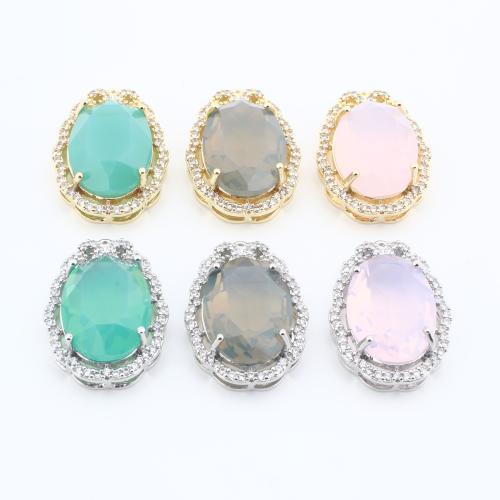 Crystal Pendants Brass with Crystal Teardrop plated DIY & with rhinestone nickel lead & cadmium free Sold By Bag