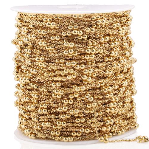 Cruach dhosmálta Jewelry Slabhra, 304 Cruach dhosmálta, DIY, dathanna níos mó le haghaidh rogha, 5m/Mála, Díolta De réir Mála