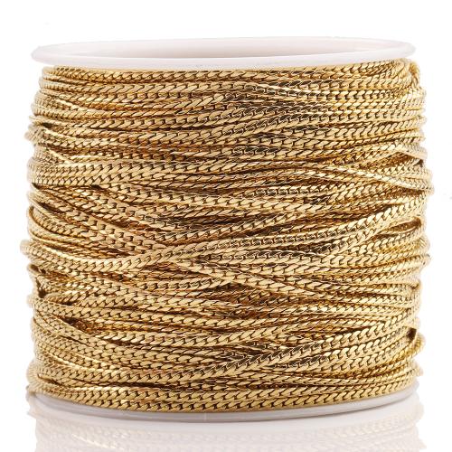 Cruach dhosmálta Snake Slabhra, 304 Cruach dhosmálta, plátáilte, DIY, dathanna níos mó le haghaidh rogha, 10m/Mála, Díolta De réir Mála