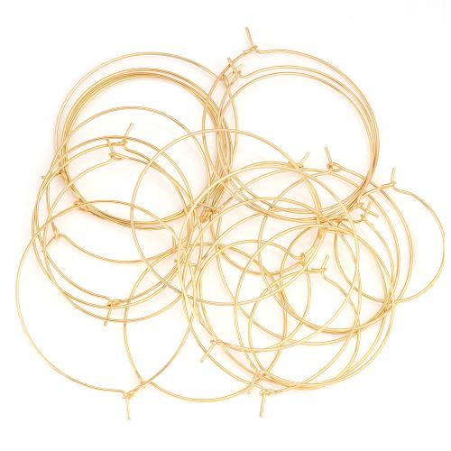 Cruach dhosmálta fonsa Earring Comhpháirt, 304 Cruach dhosmálta, dath an óir plated, DIY & méid éagsúla do rogha, 20ríomhairí pearsanta/Mála, Díolta De réir Mála