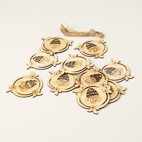 puksipuu Riippuvat koristeet, tee-se-itse & eri tyylejä valinta, 10PC/set, Myymät set