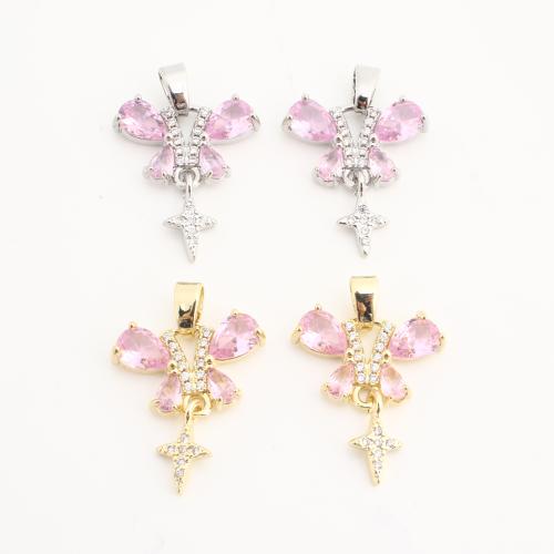 Crystal Medálok, Sárgaréz, -val Kristály, Pillangó, galvanizált, DIY & strasszos, több színt a választás, nikkel, ólom és kadmium mentes, 20PC-k/Bag, Által értékesített Bag