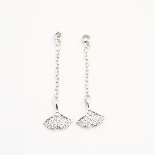 Šatonové mosaz Přívěsky, Ginkgo list, á, DIY & s drahokamu, stříbro, nikl, olovo a kadmium zdarma, 20PC/Bag, Prodáno By Bag