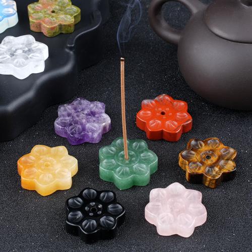 Gemstone Incense Seat Lotus Approx 3mm Sold By PC