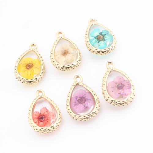 Prás Siogairlín, le triomaithe Flower & Roisín, Teardrop, dath an óir plated, DIY, dathanna níos mó le haghaidh rogha, Díolta De réir PC