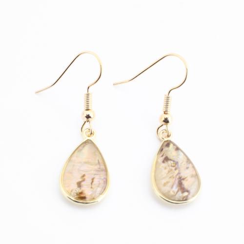 銅 ドロップイヤリング, とともに 樹脂, 水滴, ゴールドメッキ, ファッションジュエリー & 女性用, 36x11x3.50mm, 売り手 ペア