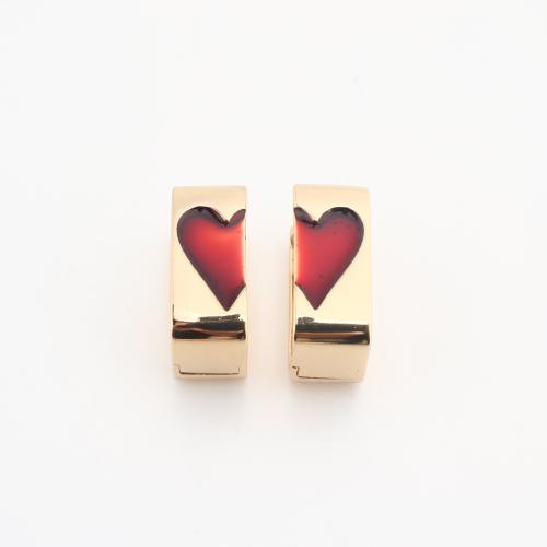 Brass Lever Back Earring gold color plated fashion jewelry & for woman & enamel Sold By Bag