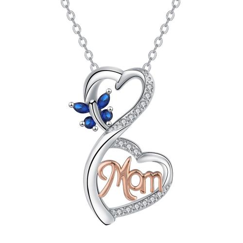 Ciúbach Siorcón Micrimhilseogra réiteodh Necklace Prás, le 5cm slabhra extender, plátáilte, slabhra Oval & micrea réiteach zirconia ciúbach & do bhean, 17x30.20mm, Díolta Per Thart 45 cm Snáithe