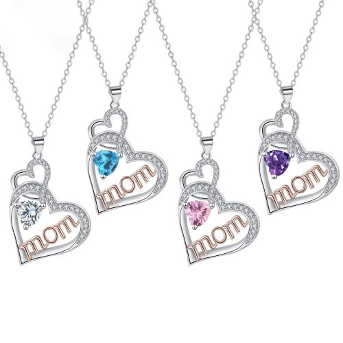 Μικρο κυβικά Ζιργκόν ανοίξει κολιέ ορείχαλκο, Ορείχαλκος, με αλυσίδα από ανοξείδωτο ατσάλι, με 5cm επεκτατικού αλυσίδας, Καρδιά, επιχρυσωμένο, οβάλ αλυσίδα & μικρο ανοίξει κυβικά ζιρκονία & για τη γυναίκα, περισσότερα χρώματα για την επιλογή, 22.70x30mm, Sold Per Περίπου 45 cm Strand