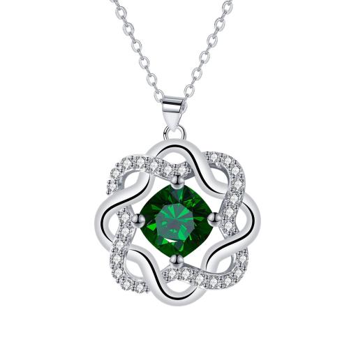 Μικρο κυβικά Ζιργκόν ανοίξει κολιέ ορείχαλκο, Ορείχαλκος, με 5cm επεκτατικού αλυσίδας, χρώμα επιπλατινωμένα, οβάλ αλυσίδα & μικρο ανοίξει κυβικά ζιρκονία & για τη γυναίκα, 22.30x22.30mm, Sold Per Περίπου 45 cm Strand