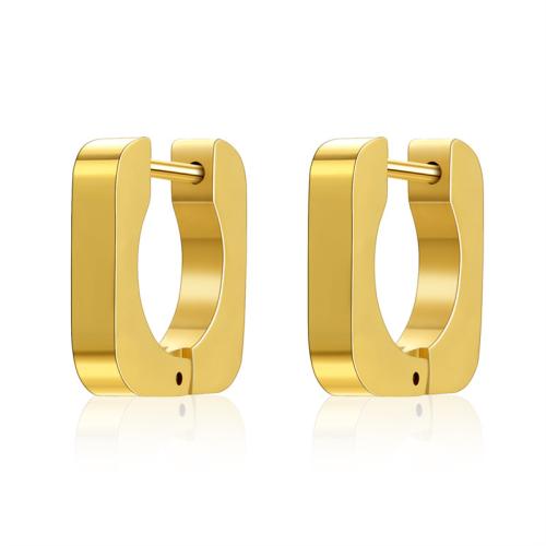 304 από ανοξείδωτο χάλυβα Μοχλός Επιστροφή Σκουλαρίκι, Γεωμετρικό μοτίβο, επιχρυσωμένο, κοσμήματα μόδας & μηχανή γυαλίσματος & για τη γυναίκα, περισσότερα χρώματα για την επιλογή, Sold Με Ζεύγος