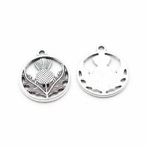 Sinc Alloy Pendants, dath airgid antique plátáilte, DIY, 16x19mm, 100ríomhairí pearsanta/Mála, Díolta De réir Mála