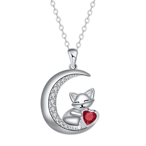 Ciúbach Siorcón Micrimhilseogra réiteodh Necklace Prás, dath airgid plated, slabhra Oval & micrea réiteach zirconia ciúbach & do bhean, 18.70x22.40mm, Díolta Per Thart 45 cm Snáithe