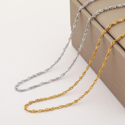 304 Stainless Steel Necklace plated fashion jewelry & Unisex Sold By Lot