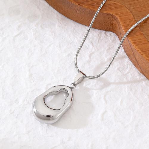 Stal nierdzewna 304 Naszyjnik, Powlekane, wąż łańcucha & różne style do wyboru & dla kobiety, długość około 18 cal, sprzedane przez PC