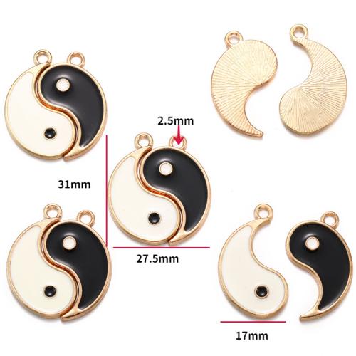 Zinc Alloy Enamel Pendants plated DIY Sold By PC