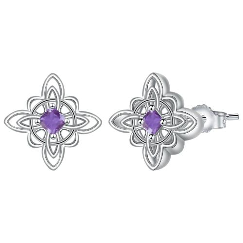 Κυβικά ζιρκονίαμικρο  άνοιγαν Ορείχαλκος Σκουλαρίκι, χρώμα επάργυρα, μικρο ανοίξει κυβικά ζιρκονία & για τη γυναίκα, 12.50x12.50mm, Sold Με Ζεύγος