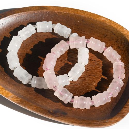 Natürlicher Quarz Armband, Modeschmuck & für Frau, keine, beads size 10x14mm, Länge ca. 6 ZollInch, verkauft von PC