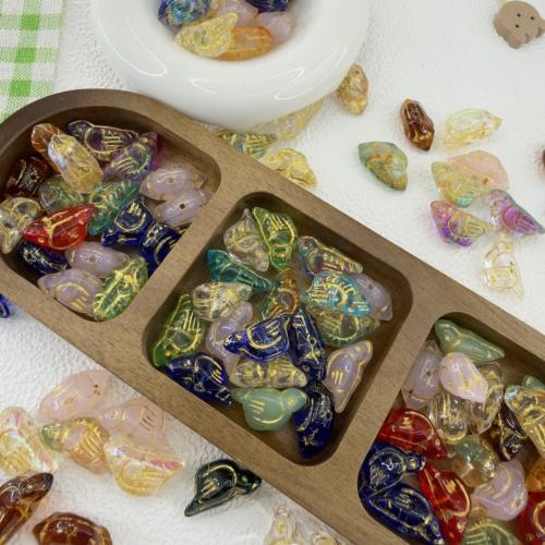 Animal Lampwork korálky, Vinuté, Pták, DIY, více barev na výběr, 22x11mm, Otvor:Cca 1mm, 100PC/Bag, Prodáno By Bag