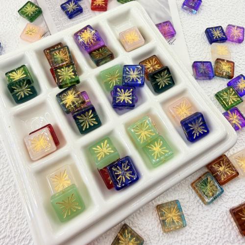 Lampwork Beads Square DIY Approx 1mm Sold By Bag