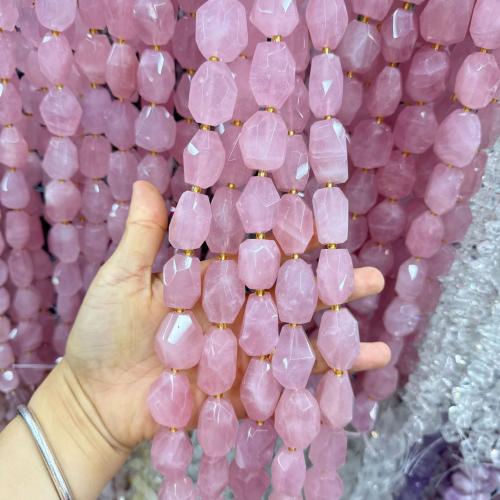 Natural Rose Quartz Beads DIY & faceted Approx Sold By Strand