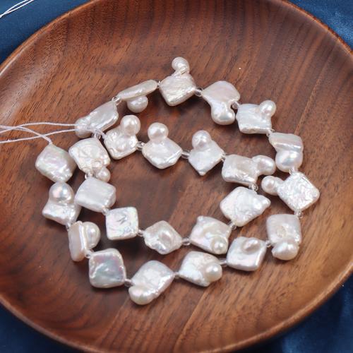 Barock odlad sötvattenspärla pärlor, Freshwater Pearl, naturliga & DIY, beads size 11-12mm, Ca 25PC/Strand, Såld Per Ca 38-39 cm Strand