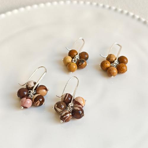 Jaspis zebra Kolczyk łezka, ze Mosiądz, Vintage & dla kobiety, dostępnych więcej kolorów, 40x24x8mm, sprzedane przez para