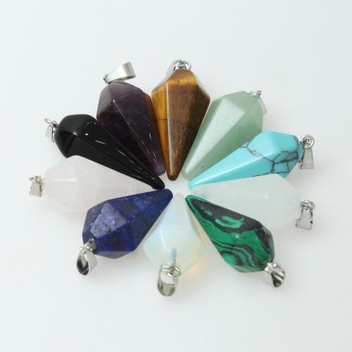 Gemstone Přívěsky Šperky, Drahokam, Geometrický vzor, lesklý, DIY & různé materiály pro výběr, 13x30mm, Prodáno By PC