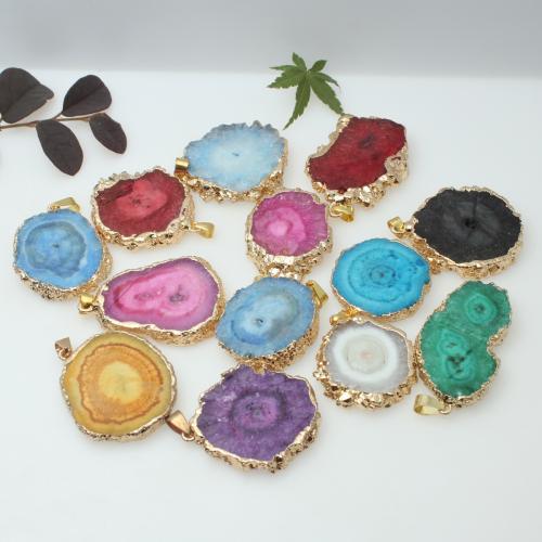 Gemstone Přívěsky Šperky, Drahokam, DIY, více barev na výběr, pendant length 28-31mm, Prodáno By PC