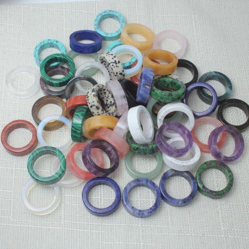 Edelstein Anhänger Schmuck, Kreisring, poliert, DIY & verschiedenen Materialien für die Wahl, verkauft von PC