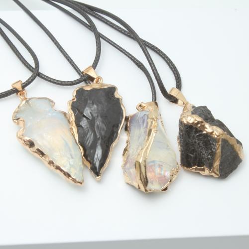 Colgantes de Gemas, Piedras preciosas, con aleación de zinc, Patrón Geométrico, Bricolaje & diferentes materiales para la opción, Vendido por Set