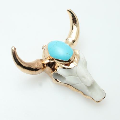 Ювелирные подвески из драгоценных камней, Полудрагоценный камень, с цинковый сплав, DIY, 50x50x13mm, продается PC