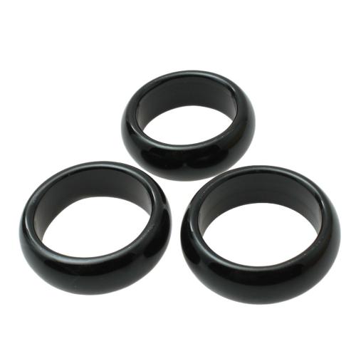 Черный агат Кольцо, ювелирные изделия моды & Мужская, размер:8-10.5, продается PC