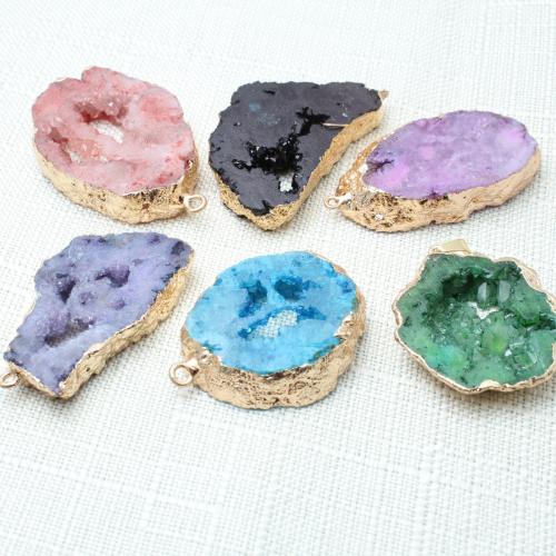 Quartz Gemstone Pendants irregular DIY Sold By PC
