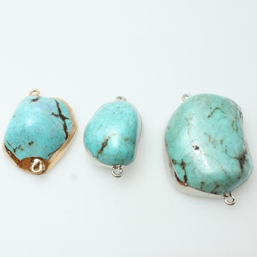 Wisiorek z turkusem, Turkus naturalny, ze Stop cynku, Nieregularne, DIY & różne style do wyboru, sprzedane przez PC