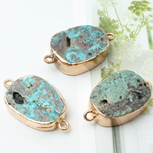 kamień Złącze, Kamień naturalny, Powlekane, DIY, dostępnych więcej kolorów, 20x15mm, sprzedane przez PC