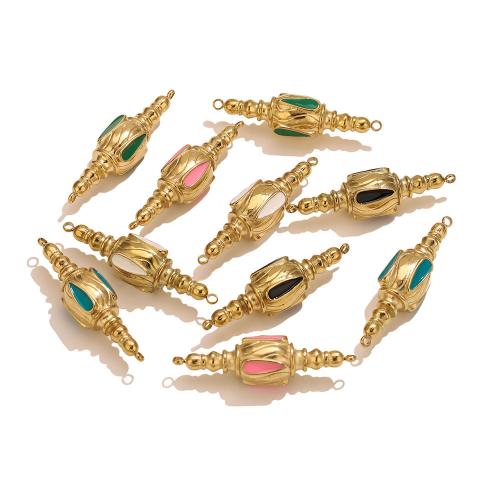 Stainless Steel Connector 304 Stainless Steel gold color plated DIY & enamel Approx 1.9mm Sold By PC