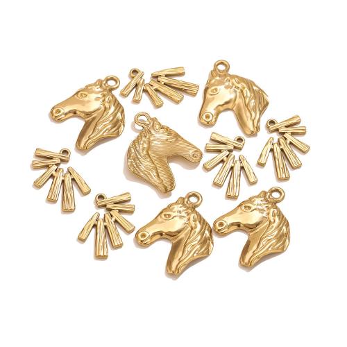 Aço inoxidável animal Pingentes, Aço inoxidável 304, cromado de cor dourada, DIY & Vario tipos a sua escolha, vendido por PC
