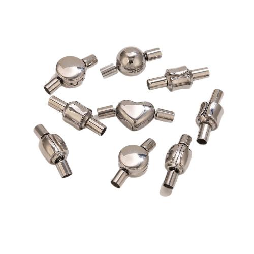 Cruach dhosmálta Jewelry Clasp, 304 Cruach dhosmálta, DIY & stíleanna éagsúla do rogha, dath bunaidh, Díolta De réir PC