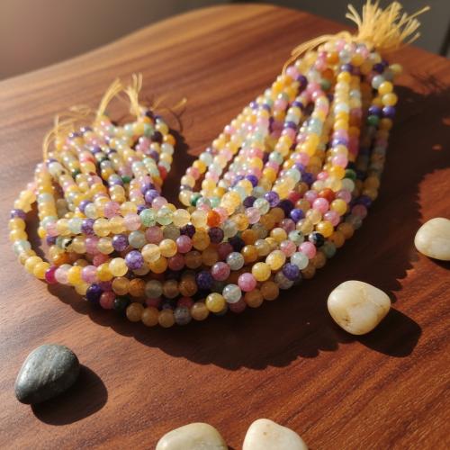 Natural Dragon Veins Agate Beads Round DIY multi-colored 8mm Sold Per Approx 38 cm Strand