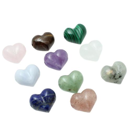Dragi kamen perle Nakit, Srce, uglađen, možete DIY & različiti materijali za izbor, 15x13x10mm, Prodano By PC