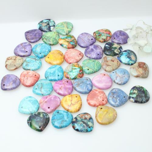 Imperial Jasper Medálok, Impression Jasper, Könnycsepp, DIY, több színt a választás, 20x20x6mm, Által értékesített PC