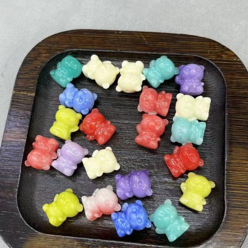 Χάντρες Φυσικό Χρωματιστά Shell, Shell Powder, Αρκούδα, DIY, περισσότερα χρώματα για την επιλογή, 12x13mm, 35PCs/τσάντα, Sold Με τσάντα