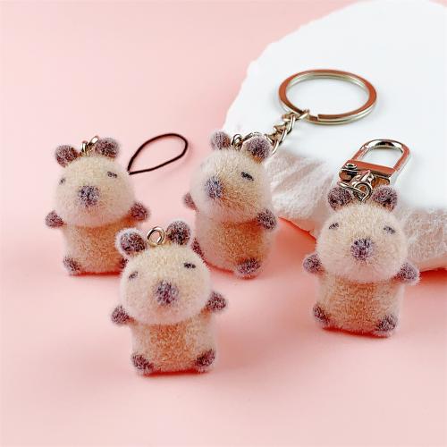 Harts Pendant, med Flocking Fabric & Zink Alloy, Cartoon, olika stilar för val, 23x30mm, Säljs av PC